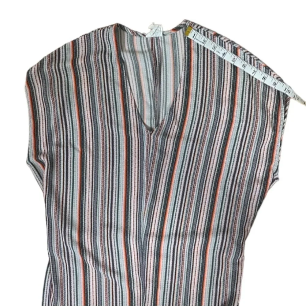 dRA Antropologie Boho Midi Pullover Multicolored Striped Sleeveless Dress Small - Picture 15 of 16